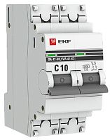 Выключатель автоматический EKF PROxima ВА47-63 2п 10А C 6кА картинка